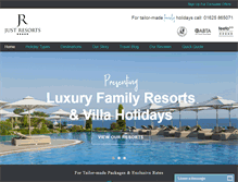 Tablet Screenshot of justresorts.co.uk